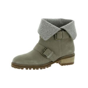 SPLENDID Womens Beige Padded Karlyn Round Toe Block Heel Leather Booties 7